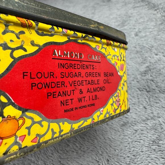 Vintage Ming Kung Cake Hung To Yuen Co Hong Kong Collector Tin 1980s Almond Cake - Picture 4 of 7